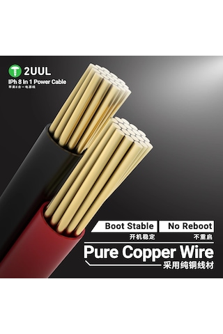 2uul Pw01 Apple Uyumlu iPhone 7-16 Pro Max İçin Pil Güç Kaynağı Kontrol Ve Aktivasyon Test Kablosu