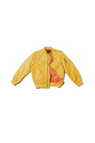 Edwardest Hava Kuvvetleri Ma1 İlkbahar Ve Sonbahar İnce Pilot Ceket Naylon Beyzbol Ceketi Sarı