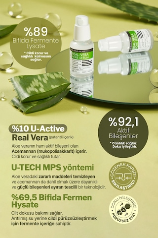 Derma Factory Gözenek Sıkılaştırıcı Bakım Serumu Derma Factory Real Vera Pore Serum 30 ML