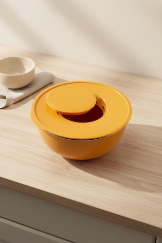 Bambum Nostalji - Karıştırma Kabı Hardal 24 Cm Hardal Sarı