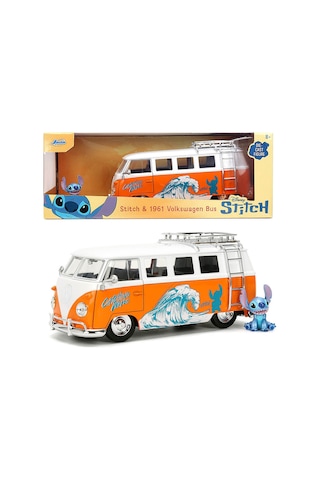 Disney Stitch 1961 Volkswagen Bus Ve Stitch Figürü 124