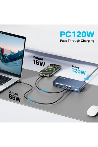 Acasis TB4011 11 İn1 Thunderbolt 4 HDMI DP USB 2.5G LAN Dock