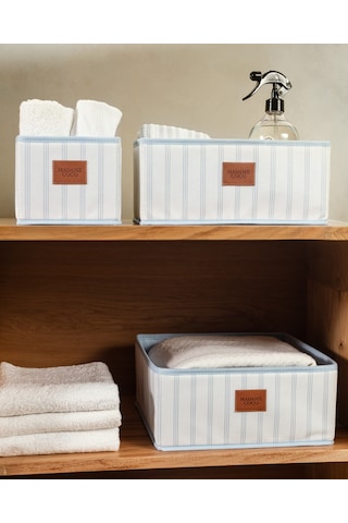 Madame Coco Nuage 3 Bölmeli Düzenleyici Kutu Kutu0000000025 Beyaz - Gri