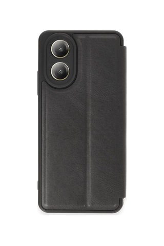 Oppo A38 Uyumlu Kılıf Flip Cover - Siyah