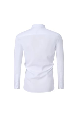 Erkek Slim Fitt Uzun Kol Likralı Gömlek 2392 Bgl-st04380 Beyaz