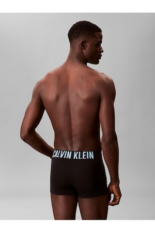 Calvin Klein Trunk 3pk-14966 Black W/ Harbor Mist Logo/ Black W/