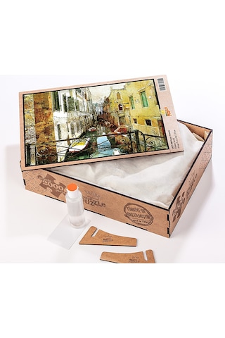 King Of Puzzle Kanal venedik Ahşap Puzzle 2000 Parça