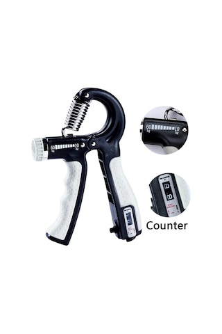 Ayarlanabilir Sayaçlı El Kol Bilek Güçlendirici Egzersiz Aleti Siyah