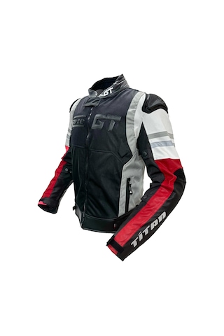 Forte Gt 2003001 Tıtan Hörgüçlü Ceket Mont Beyaz - Kırmızı - Siyah