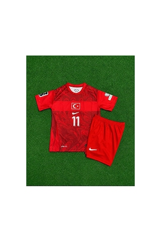 Türkiye Fifa 2026 İç Saha Kenan Yıldız 11 Çocuk Forması Kırmızı