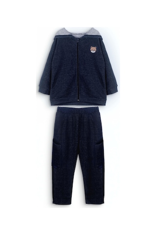 Luess Erkek Çocuk Kot Görünüm 3 İplik Hamster Nakışlı Alt Üst Takım 3-4 Yaş 8-9 Yaş Lacivert