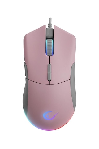 Rampage Smx-r21 Compact Usb Pembe/gri Rgb Işıklı+macro 7200dpi / 1000hz Gaming Oyuncu Mouse Rampage -