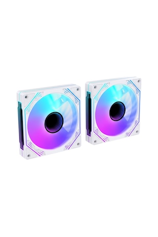 Ng-a120w 2 Adet Infinity Mirror Argb Pwm Kasa Fanı Beyaz