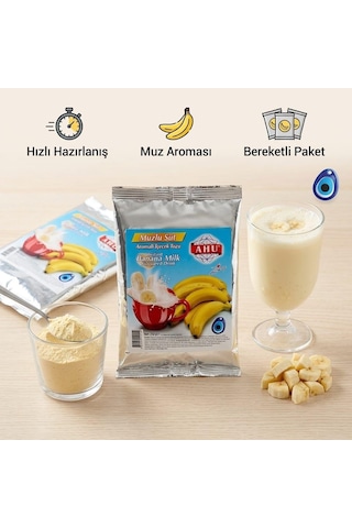 Ahu Muzlu Süt Aromalı İçecek Tozu 250 G
