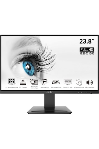 Msı 23.8" Pro Mp243x 1920x1080 Fhd Flat Ips 100hz 1ms Adaptıve-