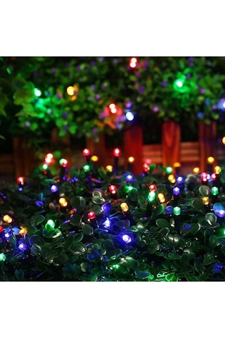 Solar Güneş Enerjili Dış Bahçe 8 Modlu 10 Metre Rgb 120 Led Dekoratif Aydınlatma