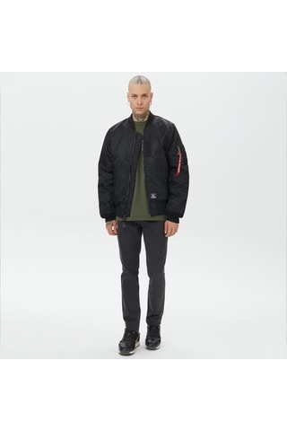 Alpha Industrıes Alpha Industries Ma-1 Mod Flight Erkek Siyah Ceket