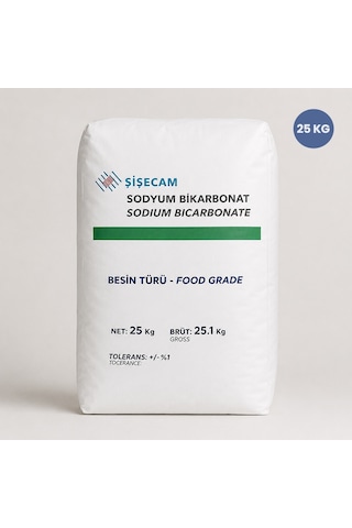 Sodyum Bikarbonat Şişecam İngiliz Karbonatı Gıda Tipi 25 Kg