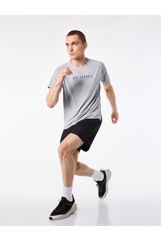 Koton Beli Lastikli Basic Taytlı Spor Şort Siyah 6sam40085nw
