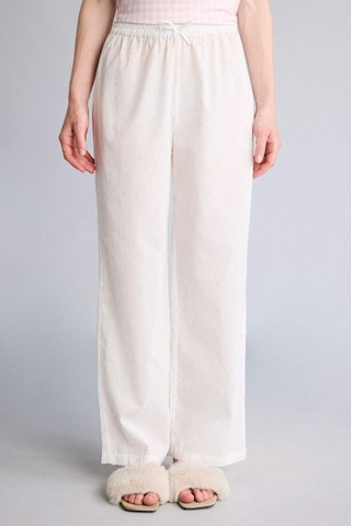 Defacto Regular Fıt Uzun Boy Gabardin Ecru Pijama Alt G4414ax26smer98 Ekru-er98