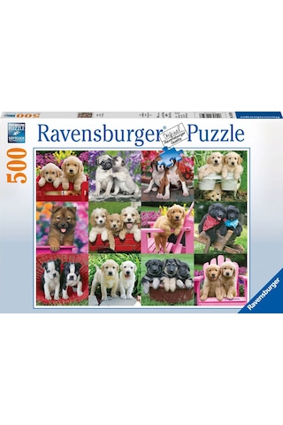 Ravensburger 500 Parça Puzzle Köpek Yavruları 146598