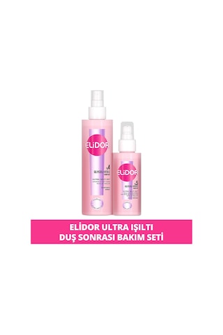 Elidor Ultra Işıltı Yoğun Parlaklık Duş Sonrası Saç Bakım Seti 2'li