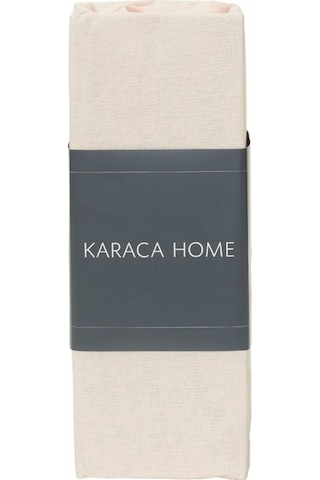 Karaca Home Penye Fitted Çarşaf Çift Kişilik Ekru 160x200+30 cm