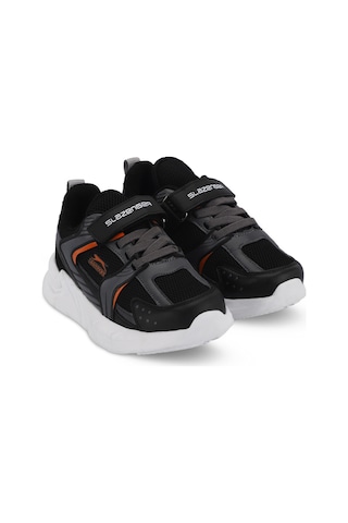 Slazenger KENDALL Çocuk Cırt Cırtlı Siyah / Koyu Gri Günlük Spor Ayakkabısı