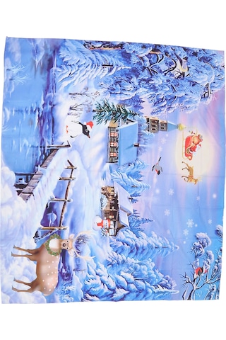 Xindoker Noel Dekorasyonu Tapestri: Yüksek Kaliteli Polyester Duvar Örtüsü, 150x130cm, Noel Desenli, Çok Amaçlı Ev Dekoru Ve Parti Arka Planı Diğer