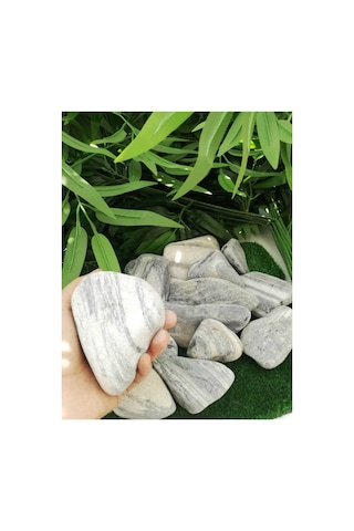 Ekodoğa Siyah Beyaz Çizgili Dolomit Taş 25 Kg 6-10 Cm Bahçe Süs Taşı Dekoratif Sku: Smgstkcb80592675 Açık Altın