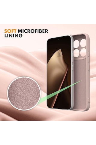 Xiaomi Mi 15t Pro Uyumlu Içi Kadife Lansman Kılıf Ve Hayalet Privacy Tam Kaplayan Cam Ekran Koruyucu Açık Pembe
