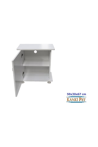 Kanki Pet İthal Akvaryum Mdf Beyaz Sehpa 50 x 30 x 67 CM