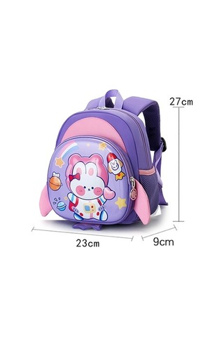 Çocuk Okul Çantası Yürümeye Başlayan Bebek Sırt Çantası Karikatür Anti-kayıp 52q9zg Açık Mor