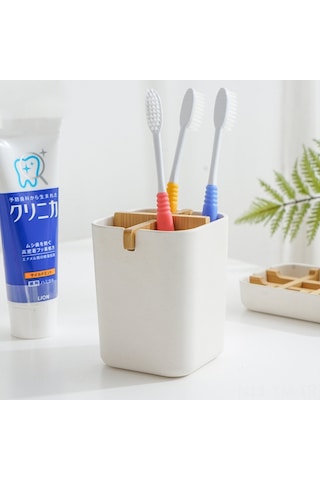 Ximistore9 Gri Bambu Lifli Çöpü Toplayan Organizer - Banyo Fırça Tutucu, Masaüstü Derleyici, Mutfak Ve Ofis İçin Kullanım Kolay Depolama Kutusu Gri