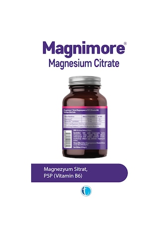 Magnimore Magnezyum Sitrat 60 Bitkisel Kapsül Vitamin B6 P5P