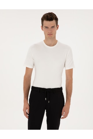 Pierre Cardin Erkek Ekru Tişört 50308037-vr019
