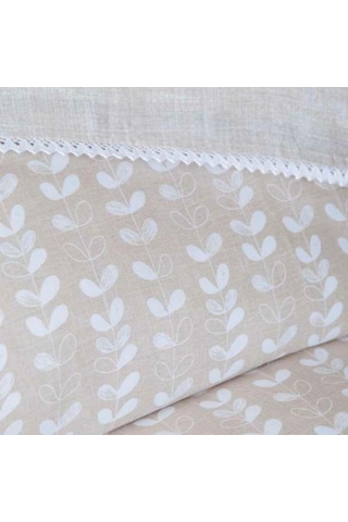 Apricitas Home Pamuk Krep Çift Kişilik Nevresim Takımı Nancy Bej