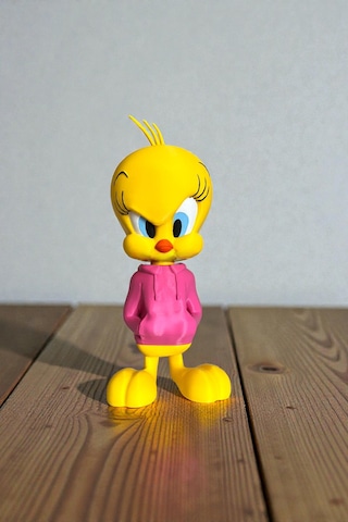 21 Cm 3d Baskı Tweety Figürü, Looney Tunes Figür, Çizgi Film Figürü Çizgi Karakter
