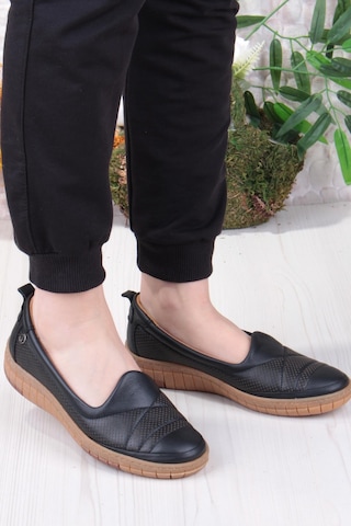Pierre Cardin 54562 Anatomik Rahat Ürün Hakiki Deri Kadın Ayakkabı Sıyah