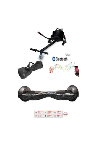 Citymate Elektrikli Kaykay Hoverboard Akıllı Denge 6.5 Inch + Hoverkart + Çanta Extrem Paket D27