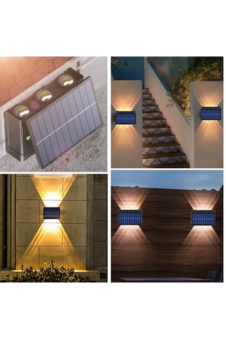 Forlife 20 Watt Solar Çift Yönlü Duvar Apliği (Günışığı)