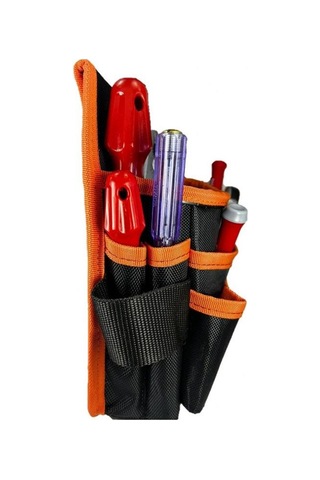 Alet Edevat Malzeme Elektrikçi Tekniker Bel Çantası Siyah