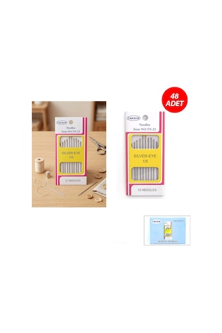 Taksun Tn-23 Dikiş İğnesi - 10'lu Kart- 48'li Paket