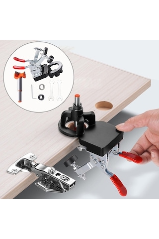 Danrimaoyi Ev Marangoz Için Menteşe Deliği Bulucu Jig 35mm Açık