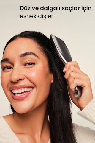 The Ultimate Detangler - Chrome - Midnight Silver Gümüş Saç Fırçası - Tarak