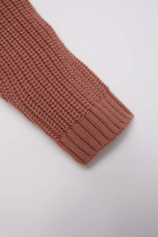 DeFacto Kız Bebek Renk Bloklu Bisiklet Yaka Triko Kazak C8292A524WNBR277 Bordo