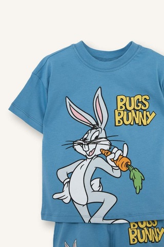 Defacto Looney Tunes 2li Takım Erkek Bebek H4128a526smbe227 Mavi-be227