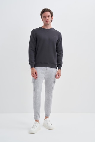 Cazador 56150 Erkek Bisiklet Yaka Sweatshirt Antrasit