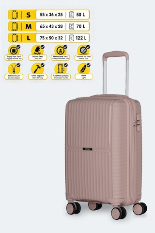 Slazenger Uber 3 Lü Set Unisex Pembe Valiz