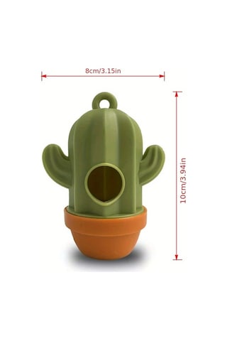 Elmpaly 1 Adet Kaktüs Şekilli Taşınabilir Köpek Dışkı Poşeti Dispanseri Dayanıklı